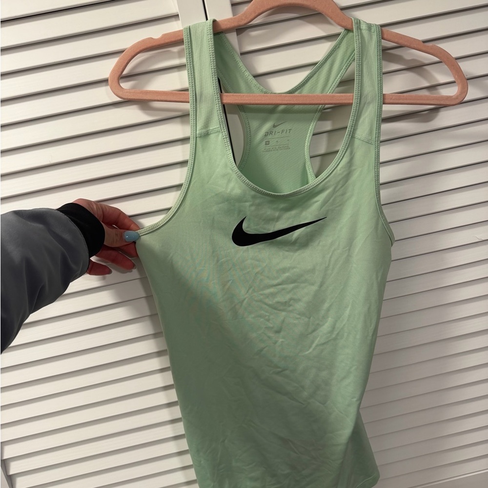 Nike Women's Light Green Racerback Tank Top